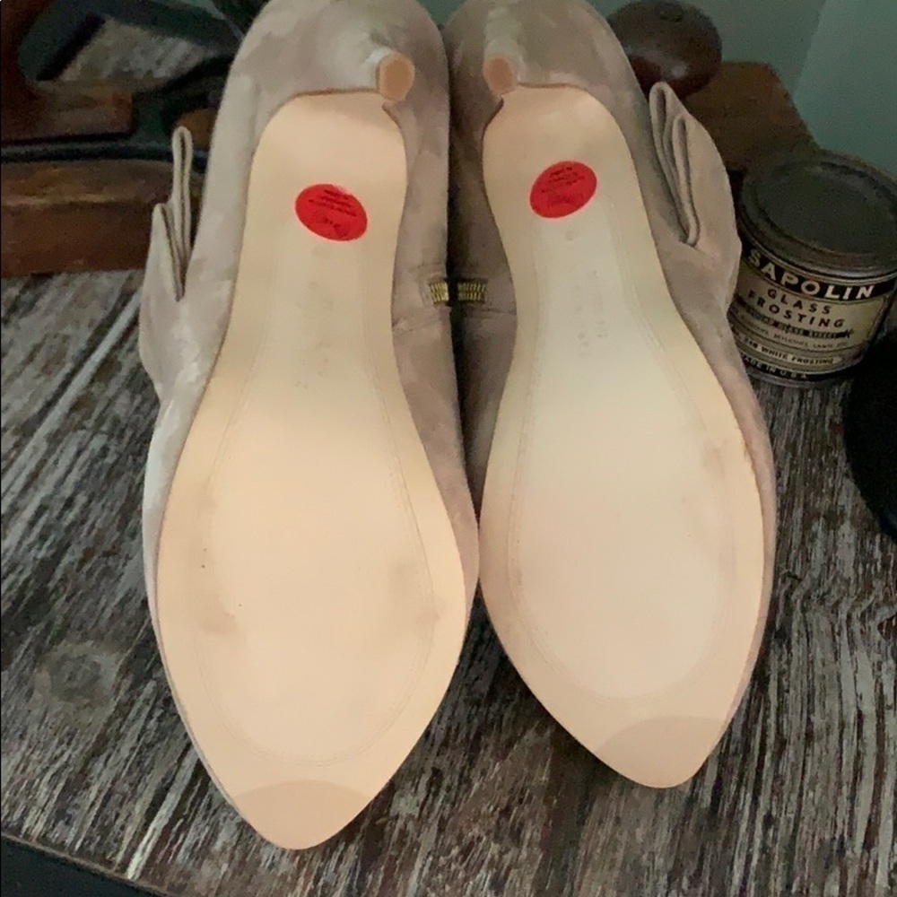 Zara WOMAN Tan Suede Ruffle Booties - Picture 11 of 15